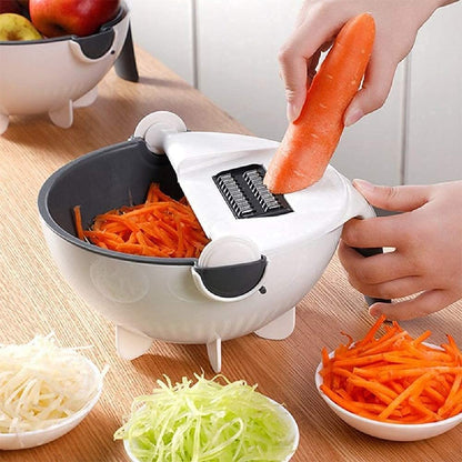 9-in-1 Vegetable Cutter With Drain Basket