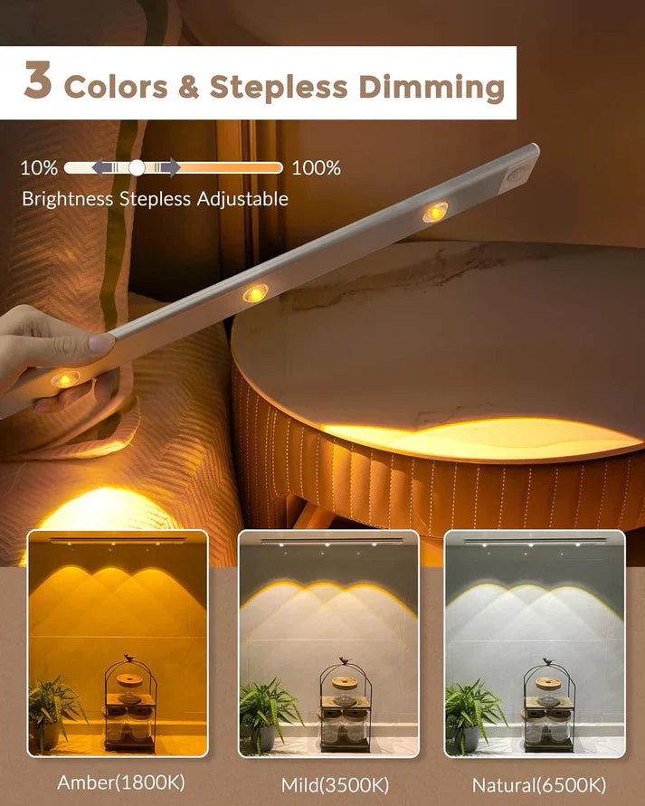 Motion Sensor Strip Light: Wireless LED for Cabinets & Under-Bed Lighting.