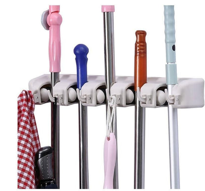 Bramley™ - Multipurpose Wall Mounted Organizer - Mop and Broom Holder