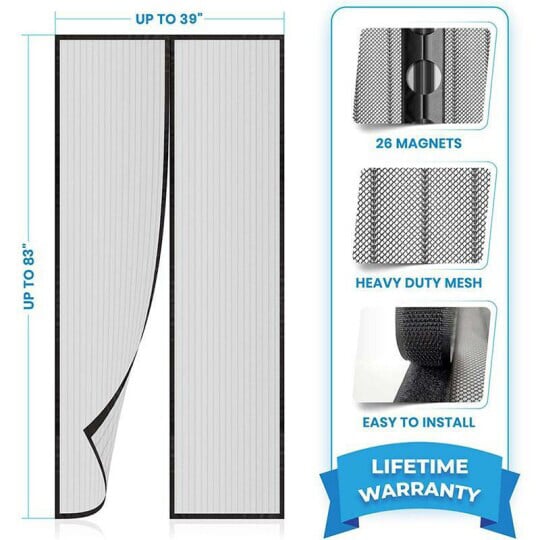 Mosquito Mesh Magnetic Door Curtain