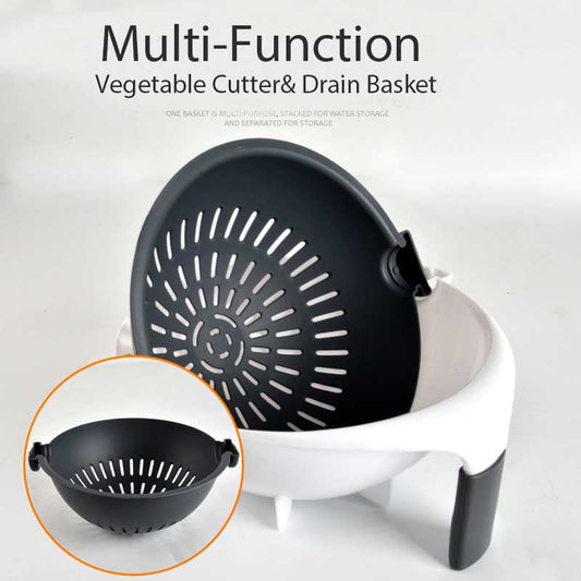 9-in-1 Vegetable Cutter With Drain Basket