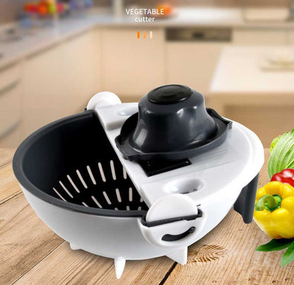 9-in-1 Vegetable Cutter With Drain Basket