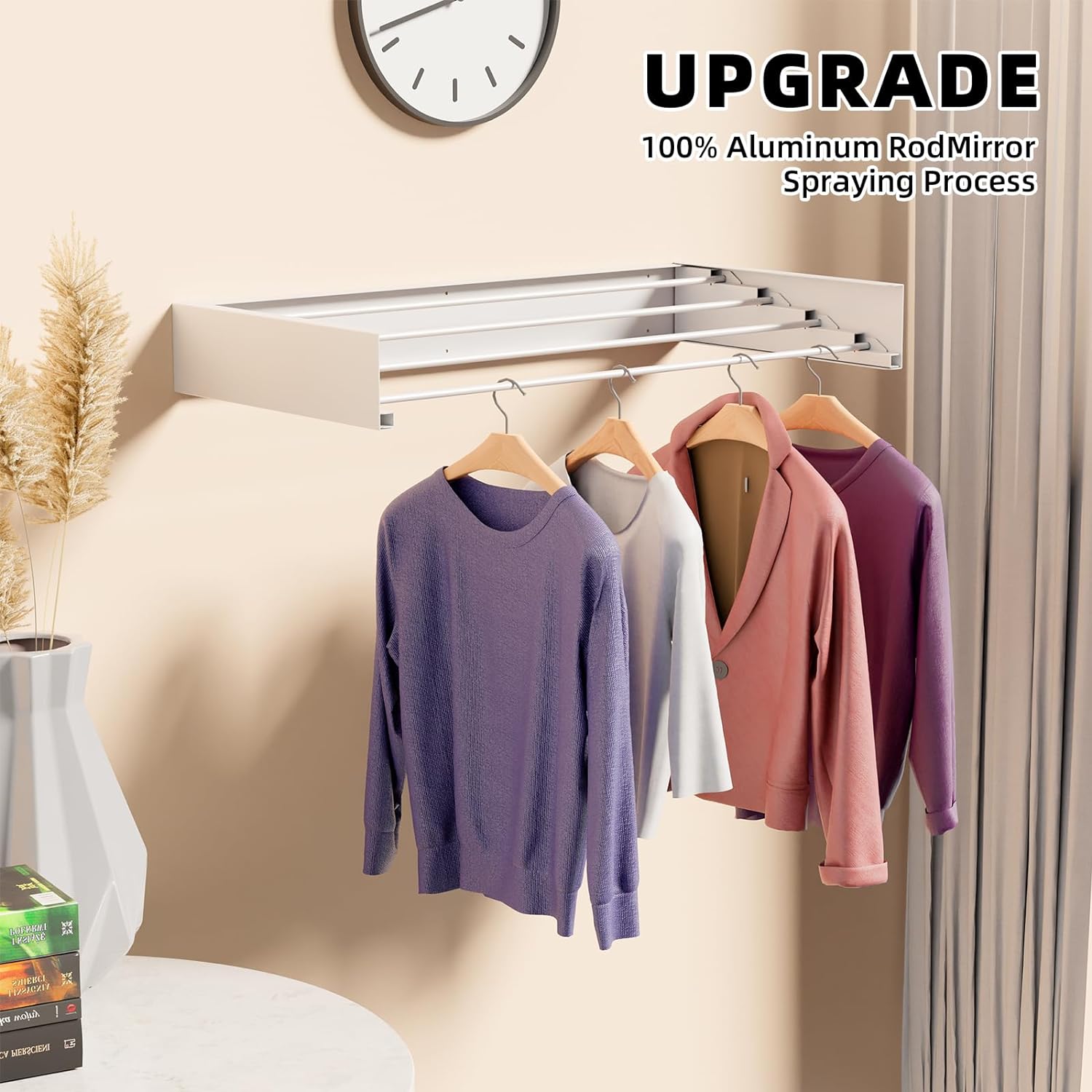 SleekFold Wall-Mounted Drying Rack